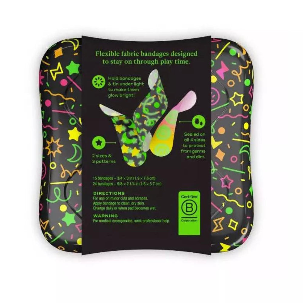 Welly Flex Fabric Bandages - Glow-in-the-Dark