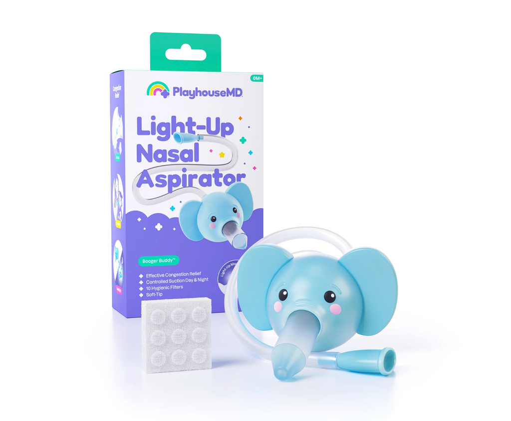 PlayhouseMD Light-Up Nasal Aspirator (Luna the Elephant)