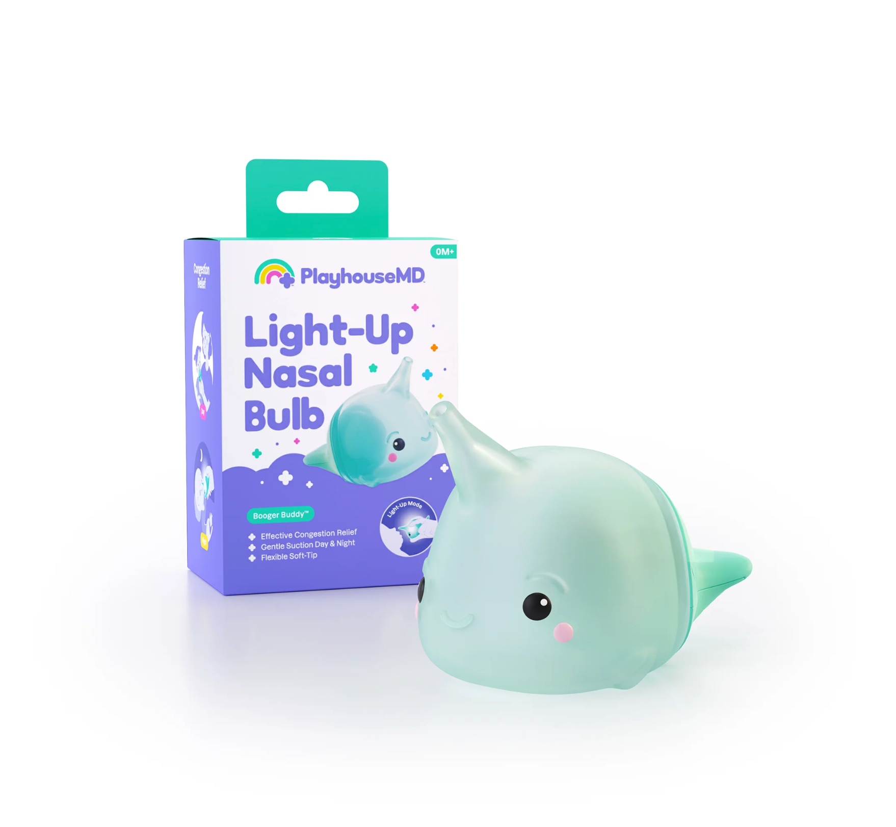 PlayhouseMD Light-Up Nasal Bulb (Noa the Narwhal)