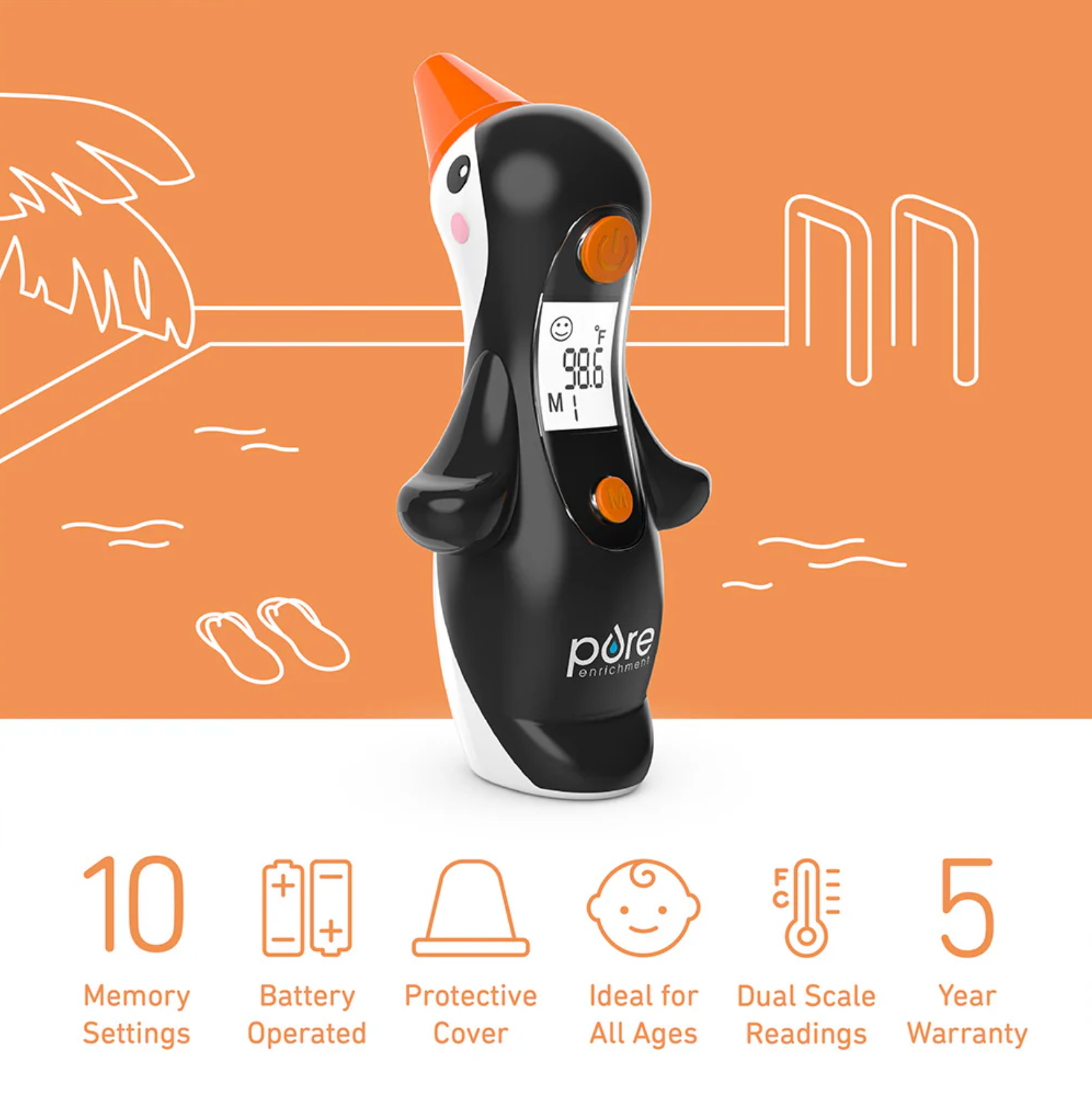 PureBaby® Penguin Ear Thermometer