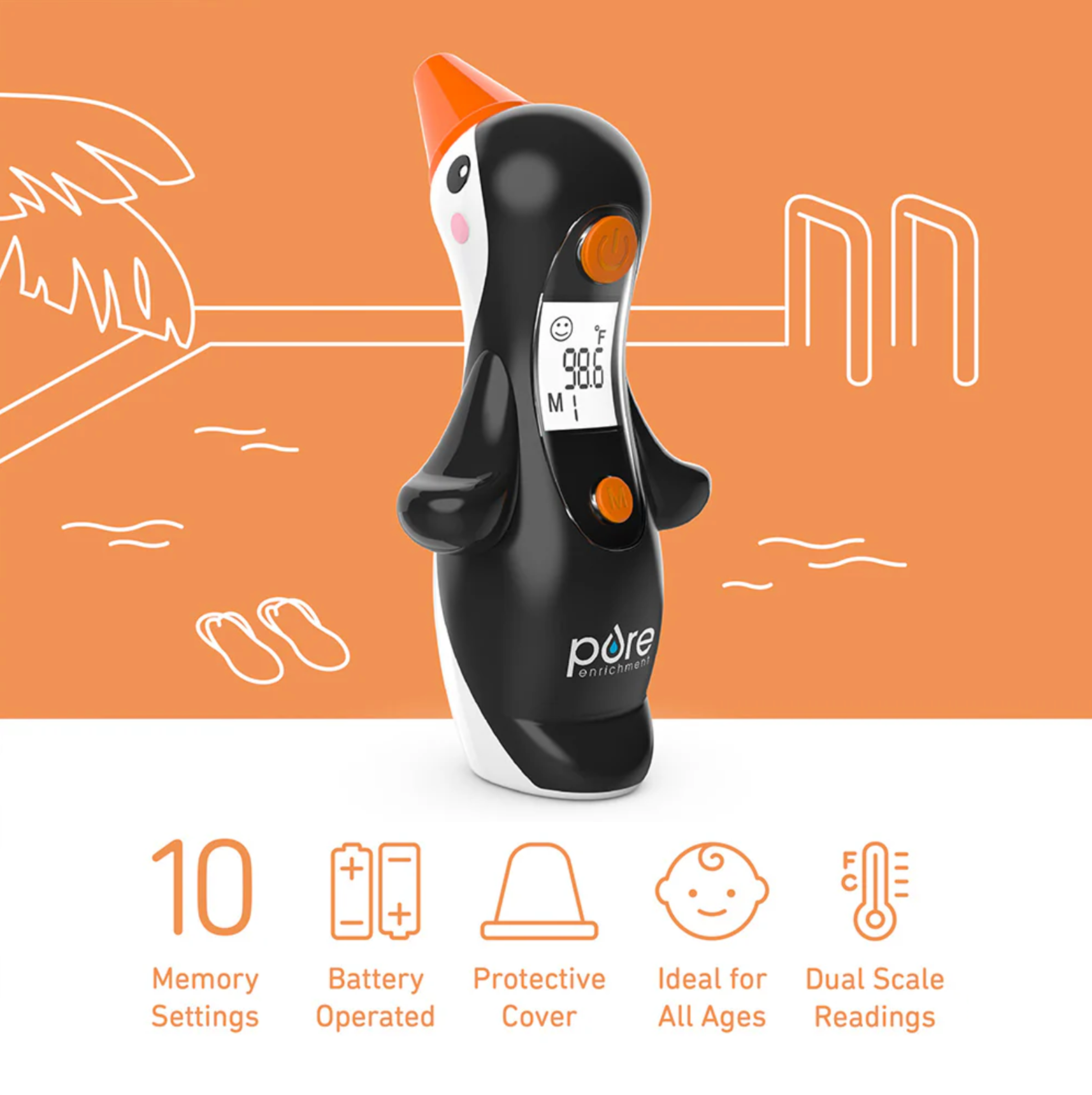 PureBaby® Penguin Ear Thermometer
